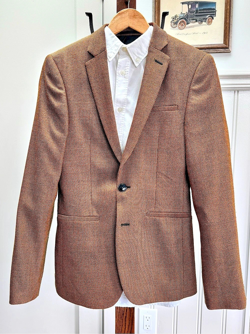 ASOS Men's Geometric Sport Coat in Brown